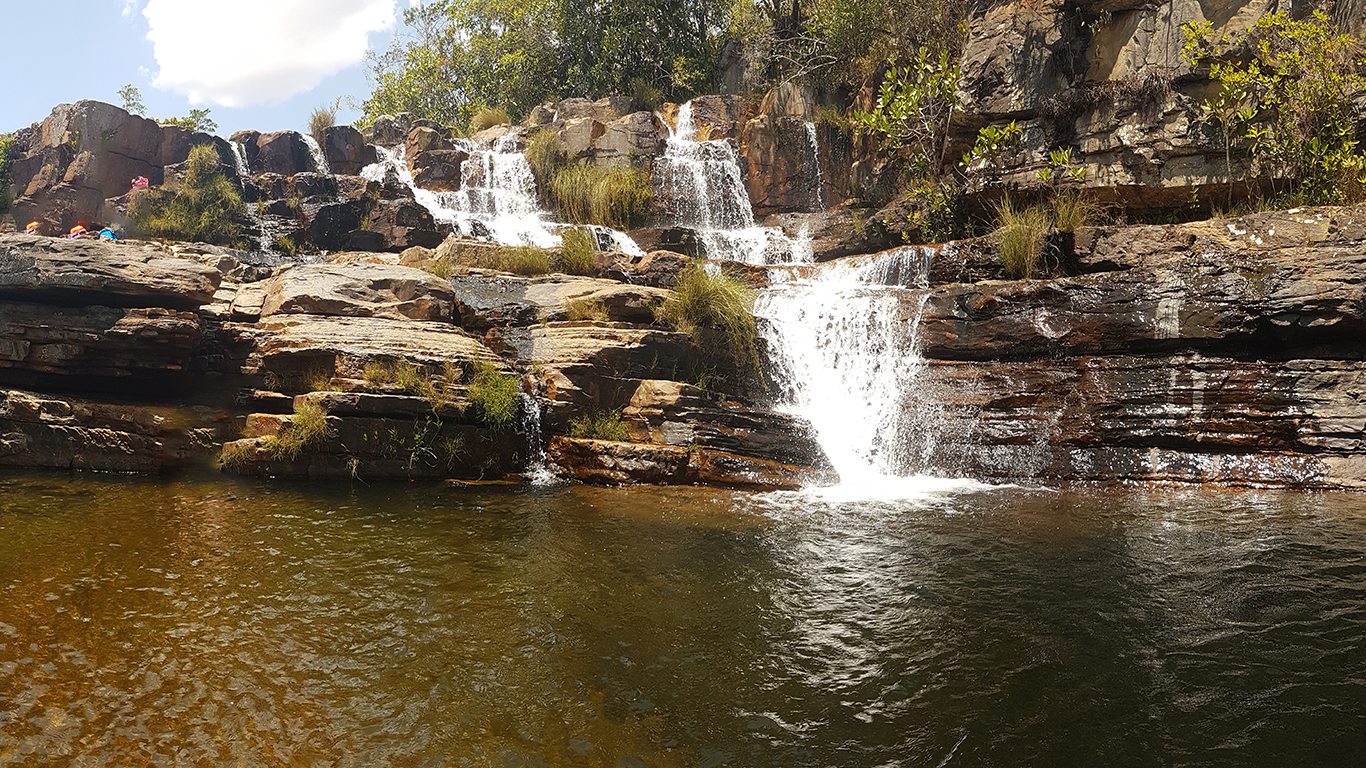 Cachoeira Almécegas 2 de dentro da piscina