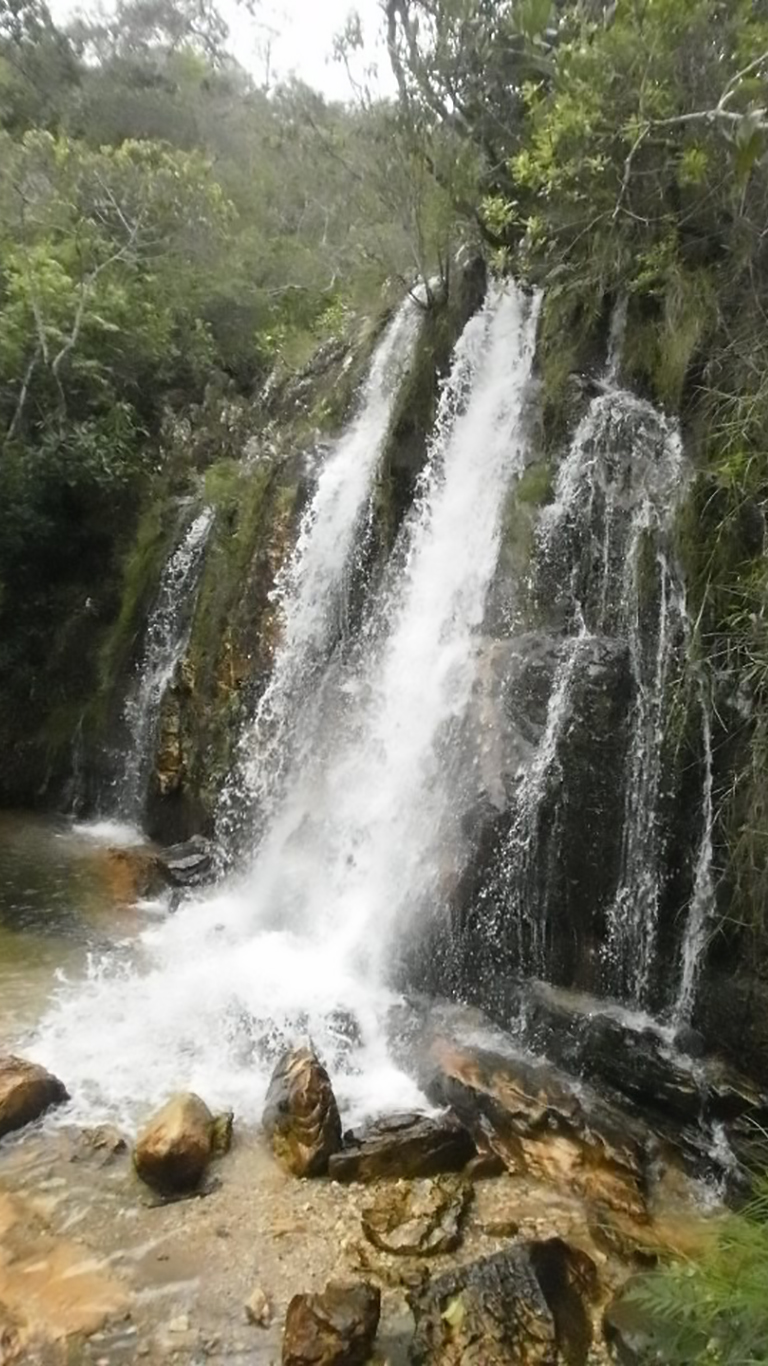 Cachoeira Véu da Noiva a última da trilha das cachoeiras dos Cristais