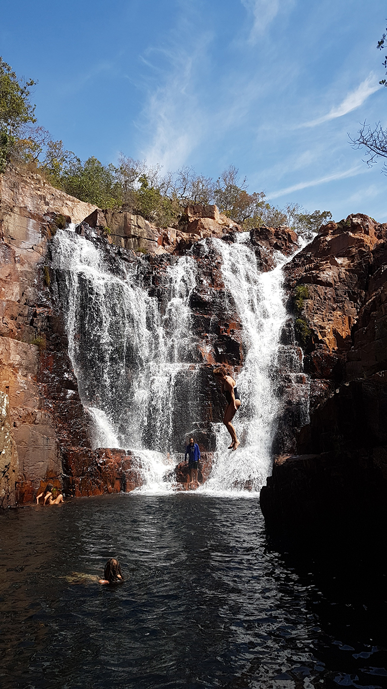 Cachoeira Escadaria do complexo macacão, chapada dos veadeiros