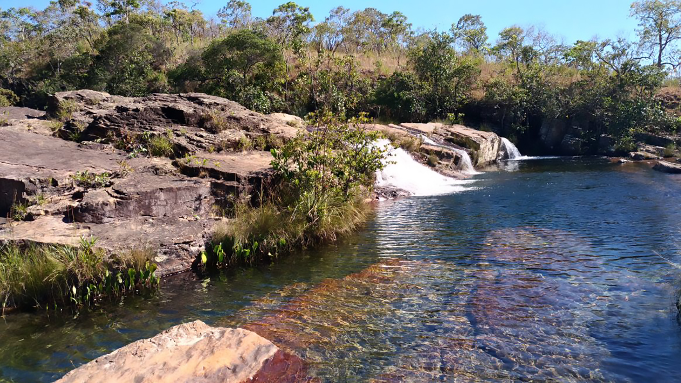 Cachoeira do Passador no Complexo do Rio da Prata na Chapada dos Veadeiros