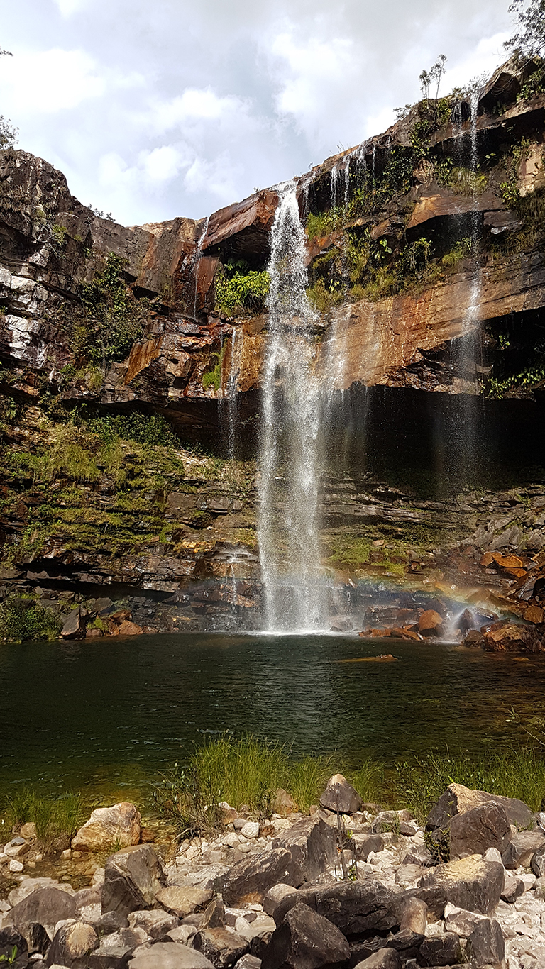 Cachoeira do garimpão ou saltos do rio preto de 80 metros.