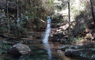 Poço curumim na cachoeira das Loquinhas na Chapada dos Veadeiros