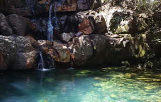 Poço do Xamã na cachoeira das loquinhas na Chapada dos Veadeiros