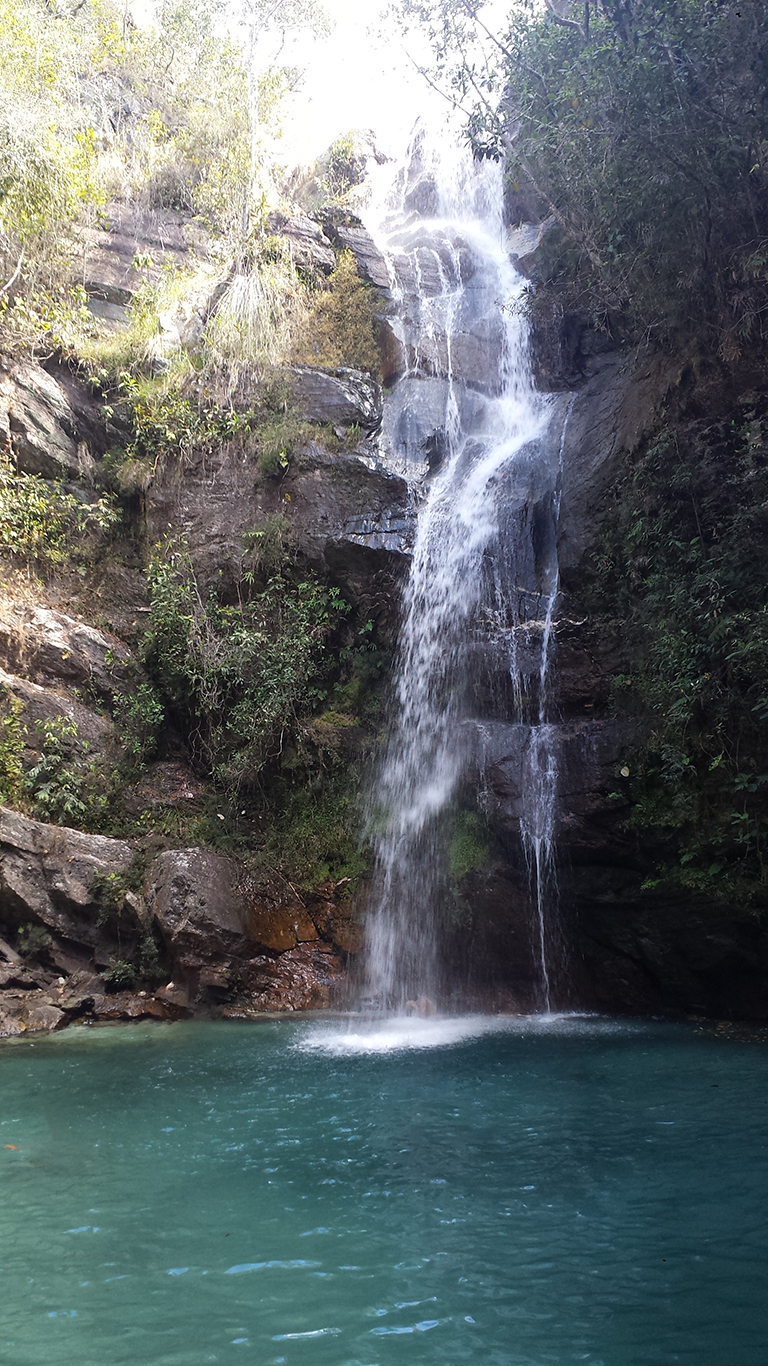 Cachoeira Santa Bárbara na Chapada dos Veadeiros
