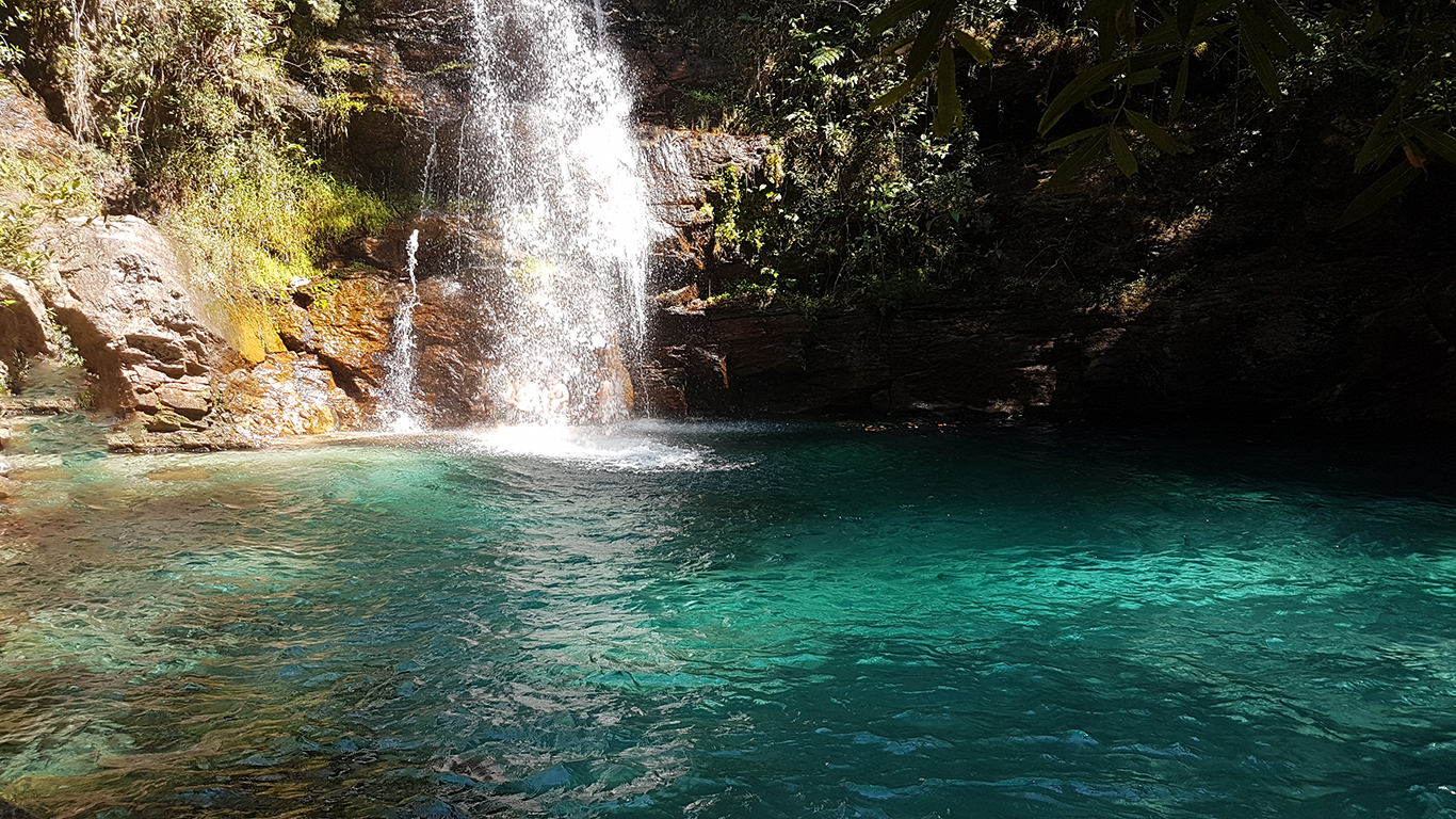 Cachoeira do garimpão ou saltos do rio preto de 80 metros.