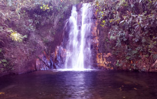 Uma das cachoeiras do rio dos Cristais na Chapada dos Veadeiros